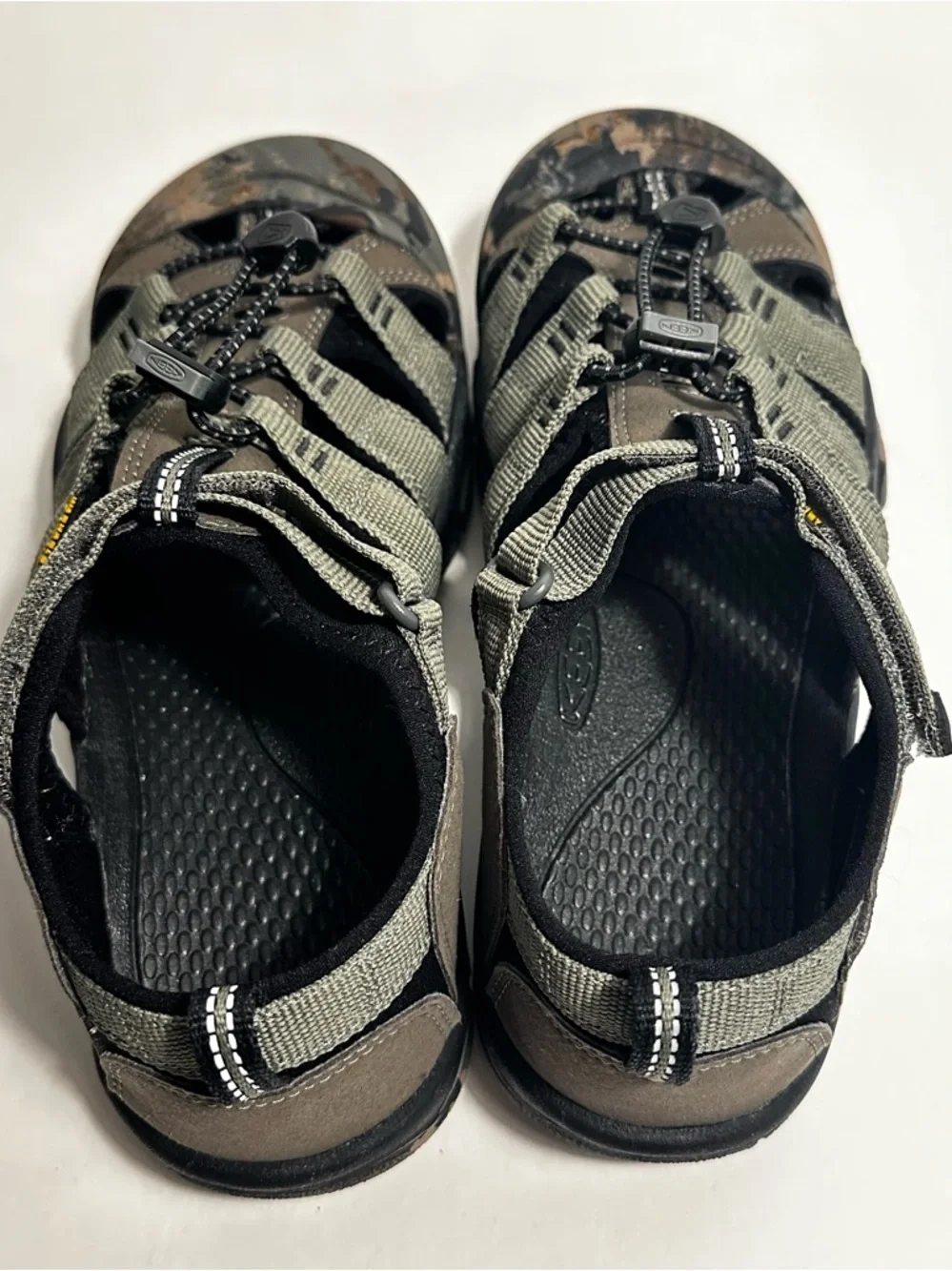 KEEN Men's Newport H2 Sandal in Camouflage - Drawstring Size US 7.0